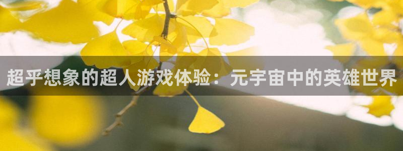 赢咖娱乐4主管：超乎想象的超人游戏体验：元宇宙中的英雄世界