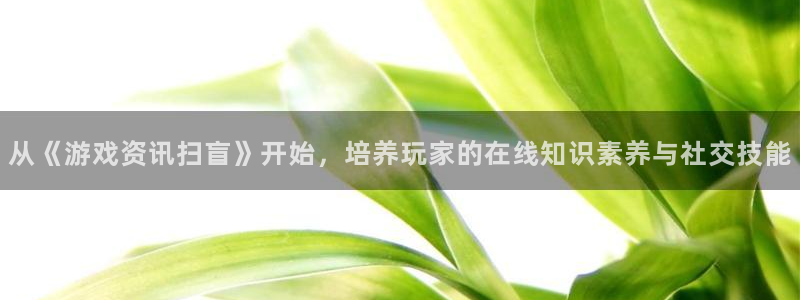 赢咖娱乐科技：从《游戏资讯扫盲》开始，培养玩家的在线知识素养