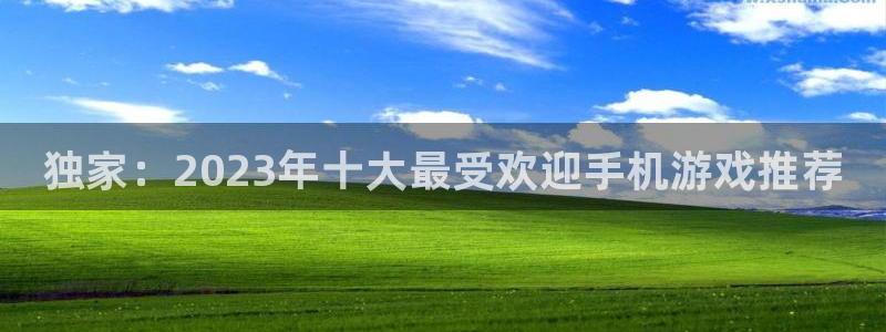赢咖娱乐平台官网登录：独家：2023年十大最受欢迎手机游戏推