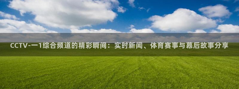 球帝833直播入口：CCTV-一1综合频道的精彩瞬间：实时新闻、体育赛事与幕后故事分享